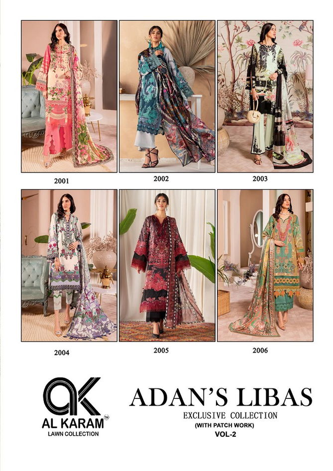 Adan Libas Vol 2 By AL Karam Cotton Pakistani Dress Material Wholesalers In Delhi